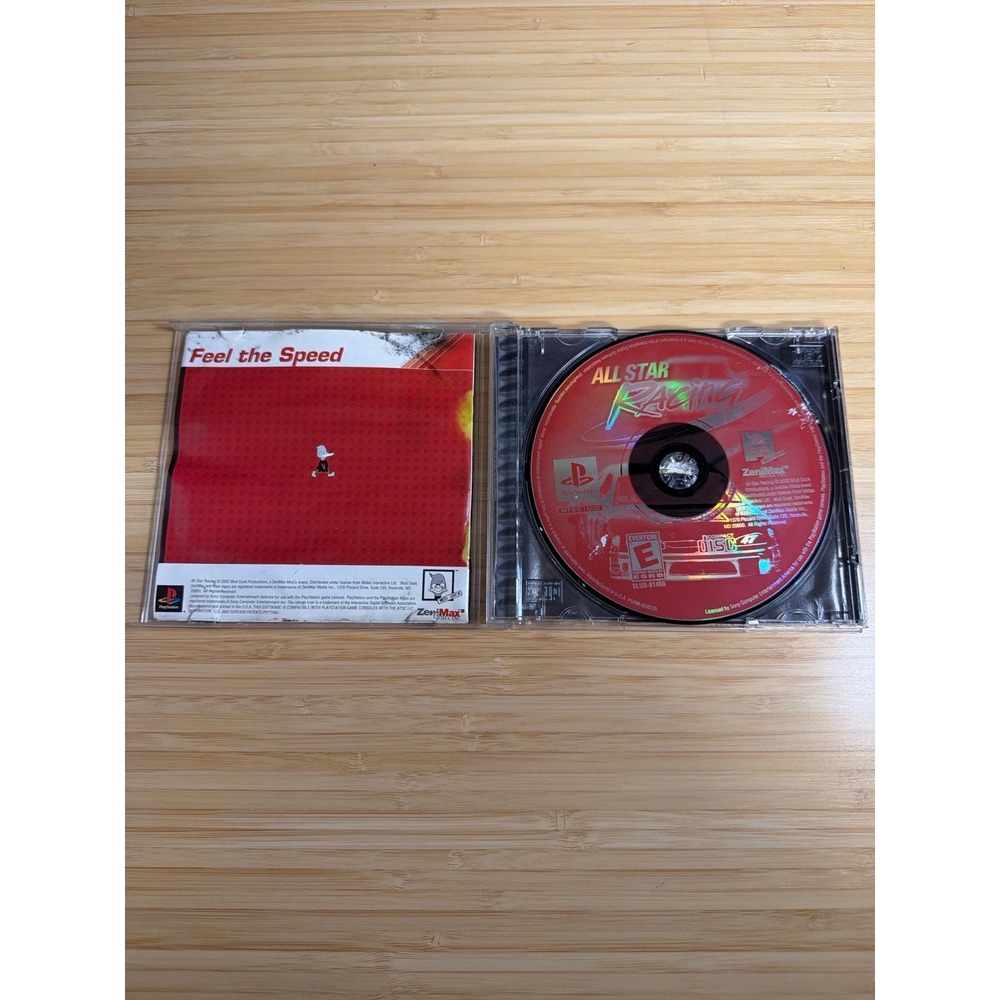 PS1 All Star Racing CIB Water Damaged Untested Racing Game - Picture 4 of 7